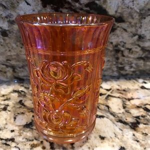 Vintage Carnival Glass Marigold Tumbler